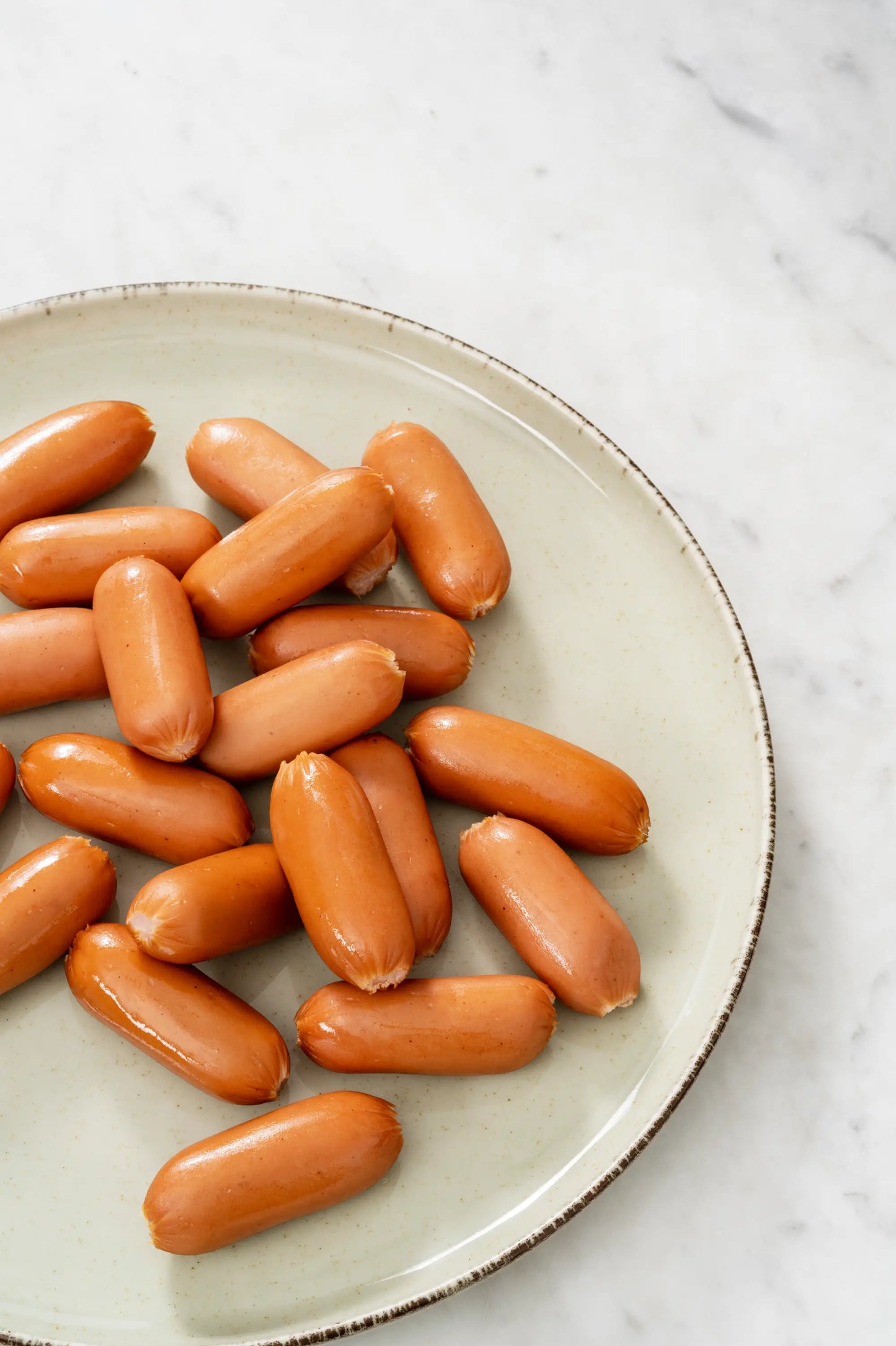 Mini Salchichas de Pavo Tipo Cóctel listas para servir